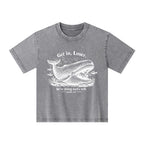 Get In Loser We're Doing God's Will Christian Kid Washed T-Shirt