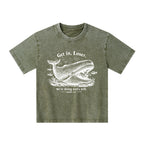 Get In Loser We're Doing God's Will Christian Kid Washed T-Shirt