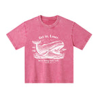 Get In Loser We're Doing God's Will Christian Kid Washed T-Shirt