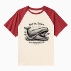 Get In Loser We're Doing God's Will Christian Raglan Sleeve T-Shirt