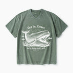Get In Loser We're Doing God's Will Christian Washed V-Neck T-Shirt