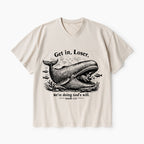 Get In Loser We're Doing God's Will Christian Washed V-Neck T-Shirt