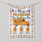 Personalized Gingerbread Christian Blanket