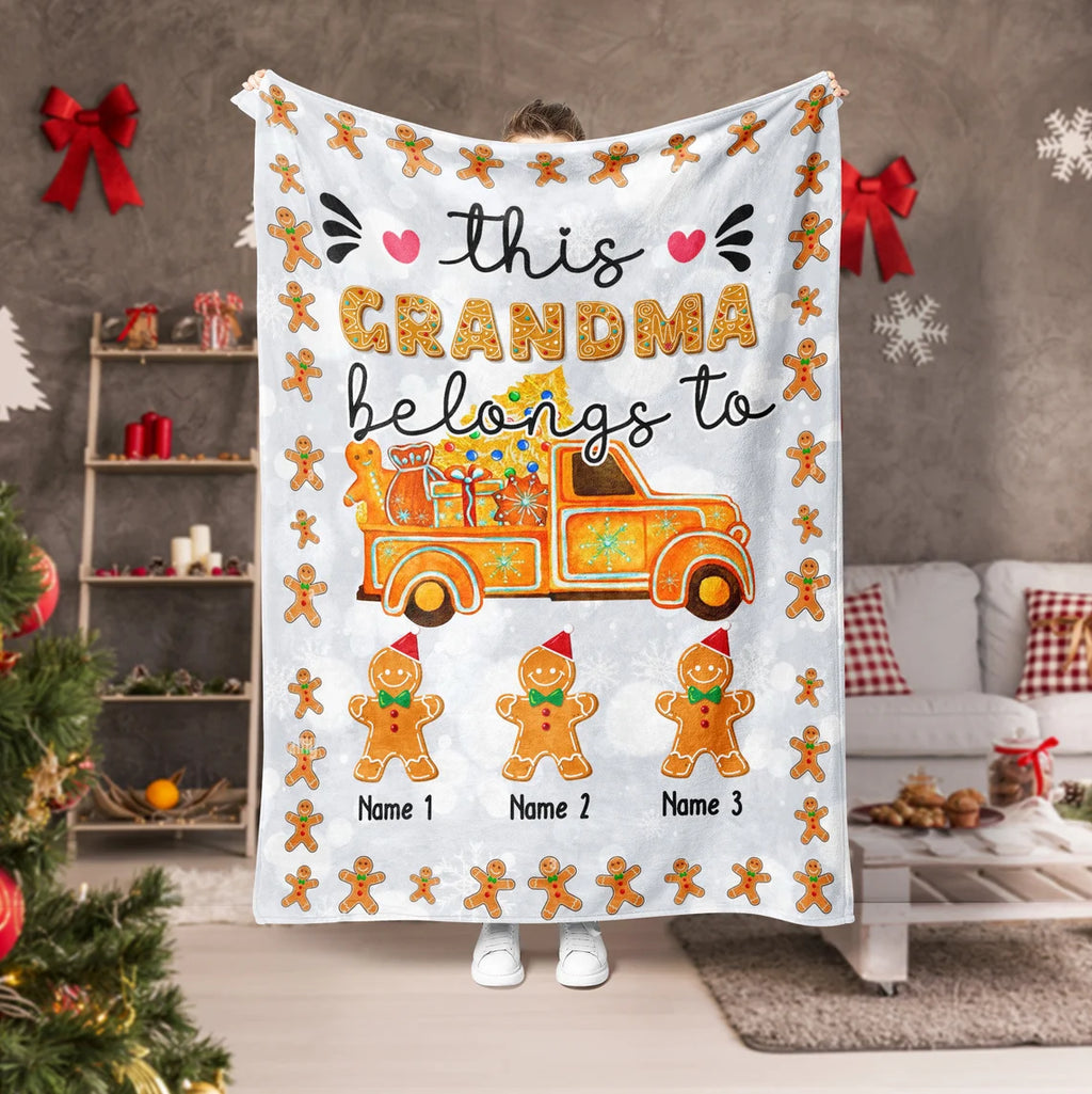 Personalized Gingerbread Christian Blanket