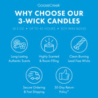 Girl Scout Trefoils? 3-Wick Candle