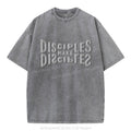 Go And Make Disciples Christian Puff Printed Washed T-Shirt