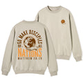 Go Make Disciple Of All Nations Christian Fleece Sweatshirt