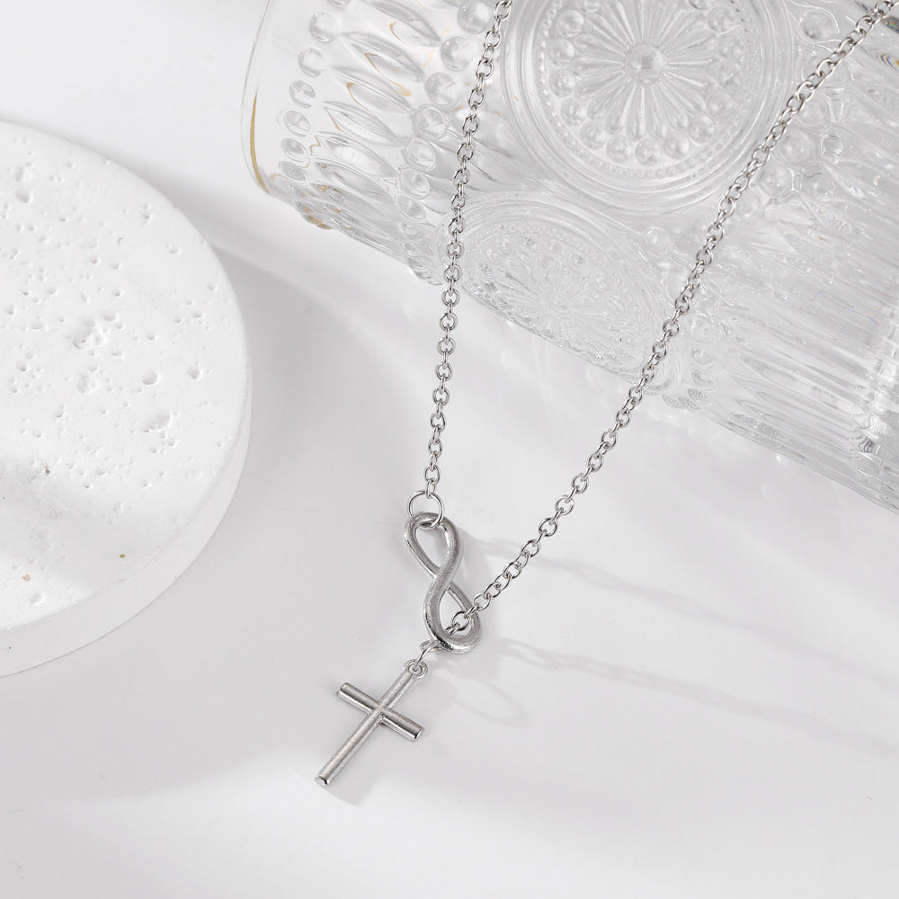 Membership God Blessed You Lucky Cross Necklace