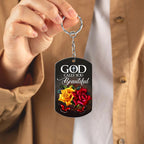 God Calls You Beautiful Personalized Aluminium Keychain