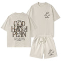 God Has A Plan Camo Christian Washed T-Shirt & Shorts