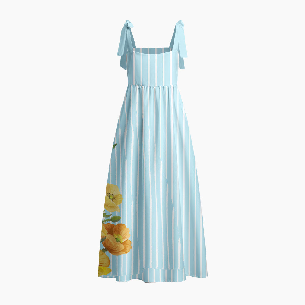 God Has A Plan Chrisitan Tie Shoulder Maxi Dress