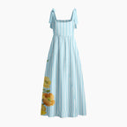 God Has A Plan Chrisitan Tie Shoulder Maxi Dress