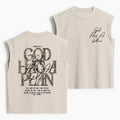 God Has A Plan Christian Women's Washed Tank Top