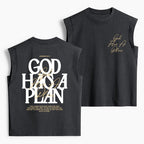 God Has A Plan Christian Women's Washed Tank Top