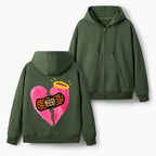 God Heals Christian Fleece-Lined Full-Zip Hoodie