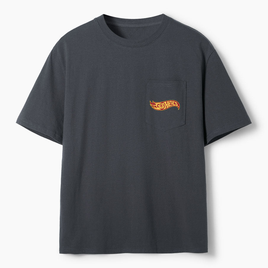 God Heals Christian Unisex Pocket T-Shirt