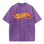 God Heals Christian Washed T-Shirt