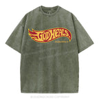 God Heals Christian Washed T-Shirt