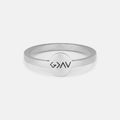 God Is Greater Than The Highs And Lows Christian 925 Sterling Silver Ring