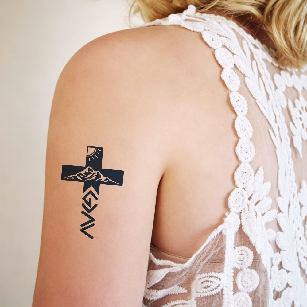 God Is Better Than Highs And Lows 12pcs Christian Temporary Tattoos