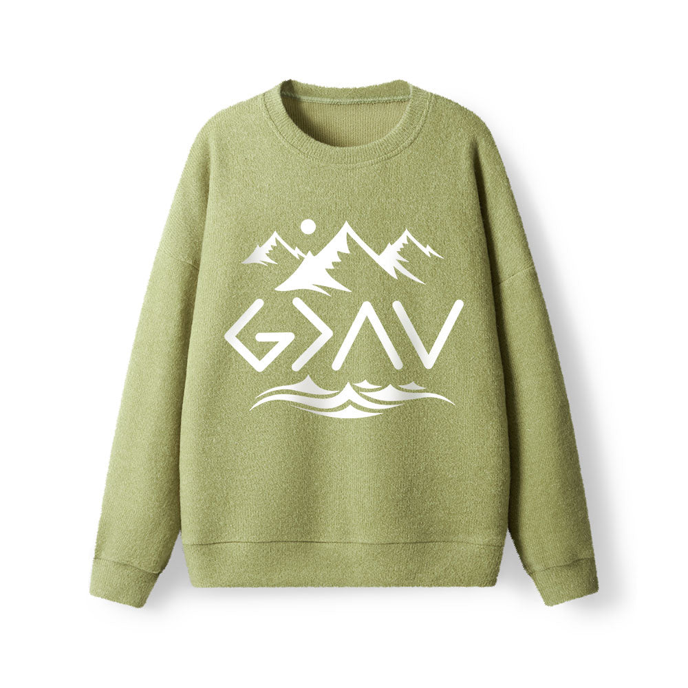 God Is Better Than Highs And Lows Lightweight Sweater