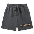 God Is Bigger Christian Washed Shorts