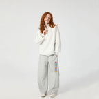God Is Bigger than Your Fear Christian Minimalist Knit Barrel Sweatpants