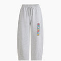 God Is Bigger than Your Fear Christian Minimalist Knit Barrel Sweatpants
