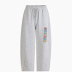 God Is Bigger than Your Fear Christian Minimalist Knit Barrel Sweatpants