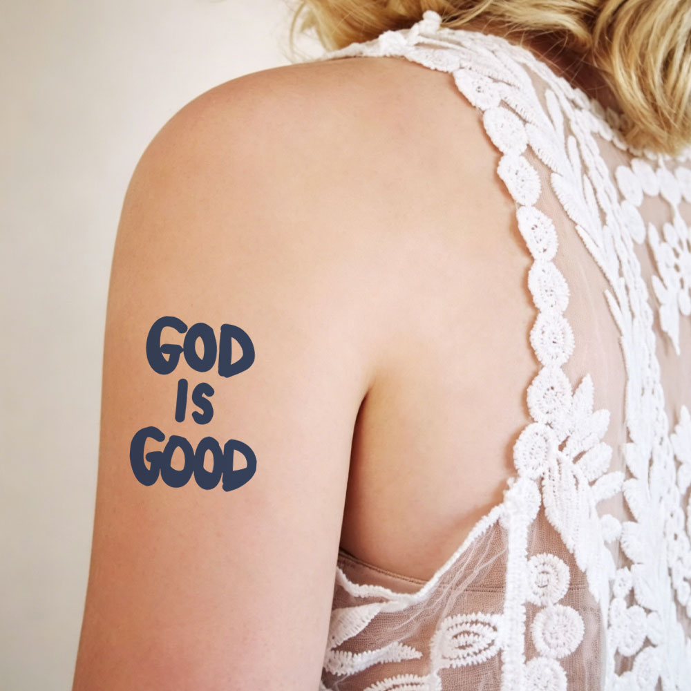 God Is Good 12pcs Christian Temporary Tattoos