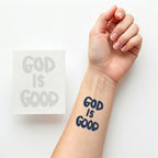 God Is Good 12pcs Christian Temporary Tattoos