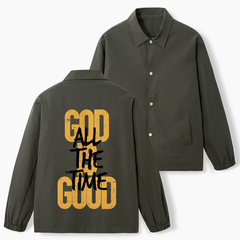 God Is Good All The Time Christian Coach Jacket