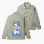 God Is Good All The Time Christian Denim Jacket