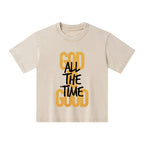 God Is Good All The Time Christian Kid Washed T-Shirt