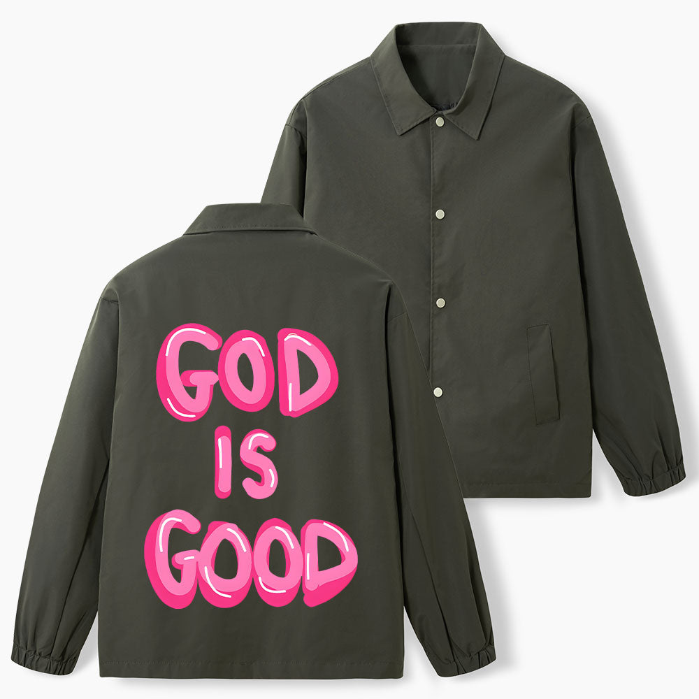 God Is Good Christian Coach Jacket