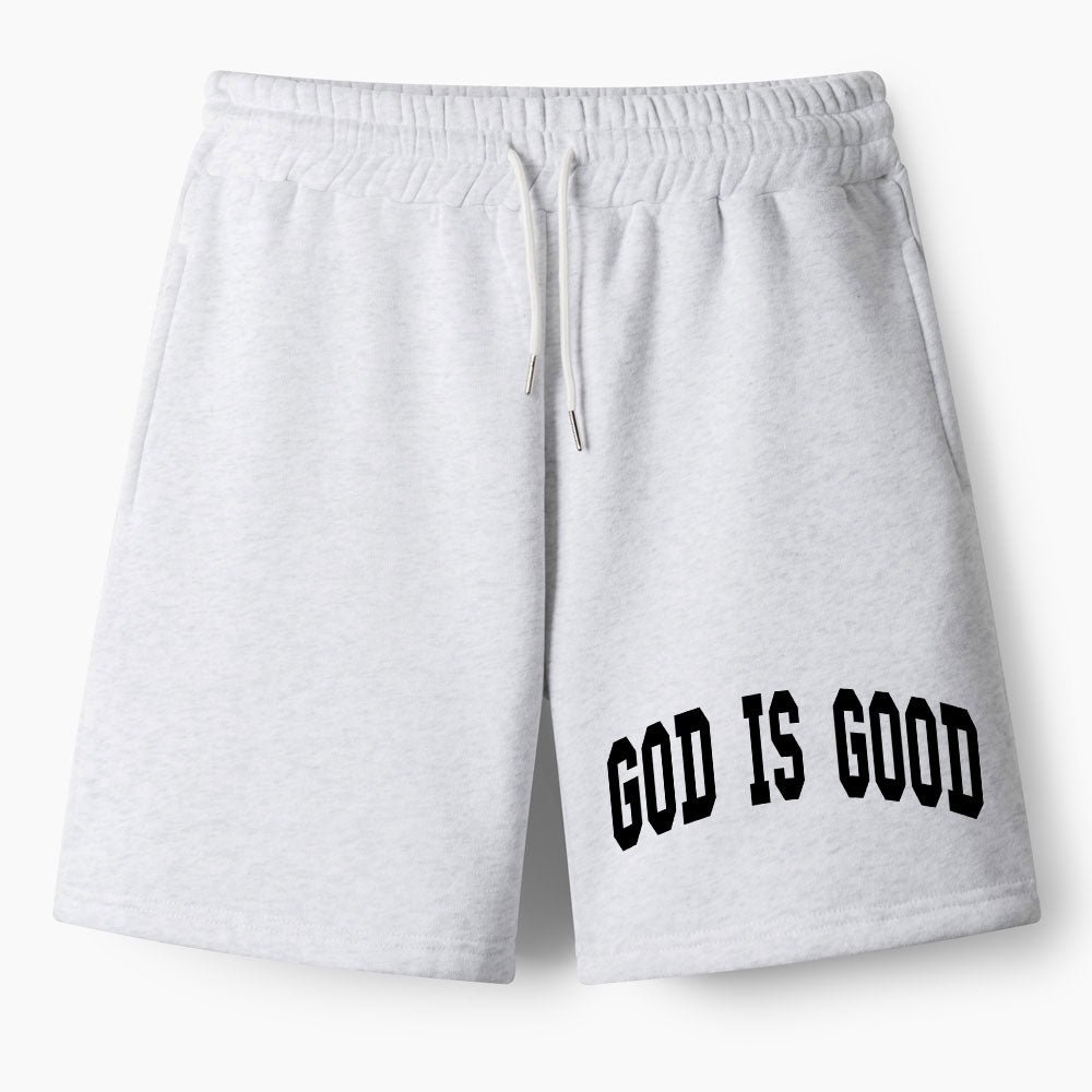 God Is Good Christian Premium Fleece Shorts