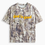 God Is Good Christian Puff Printed Camo T-Shirt