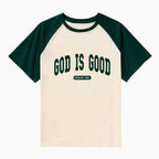 God Is Good Christian Raglan Sleeve T-Shirt
