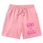 God Is Good Christian Washed Shorts