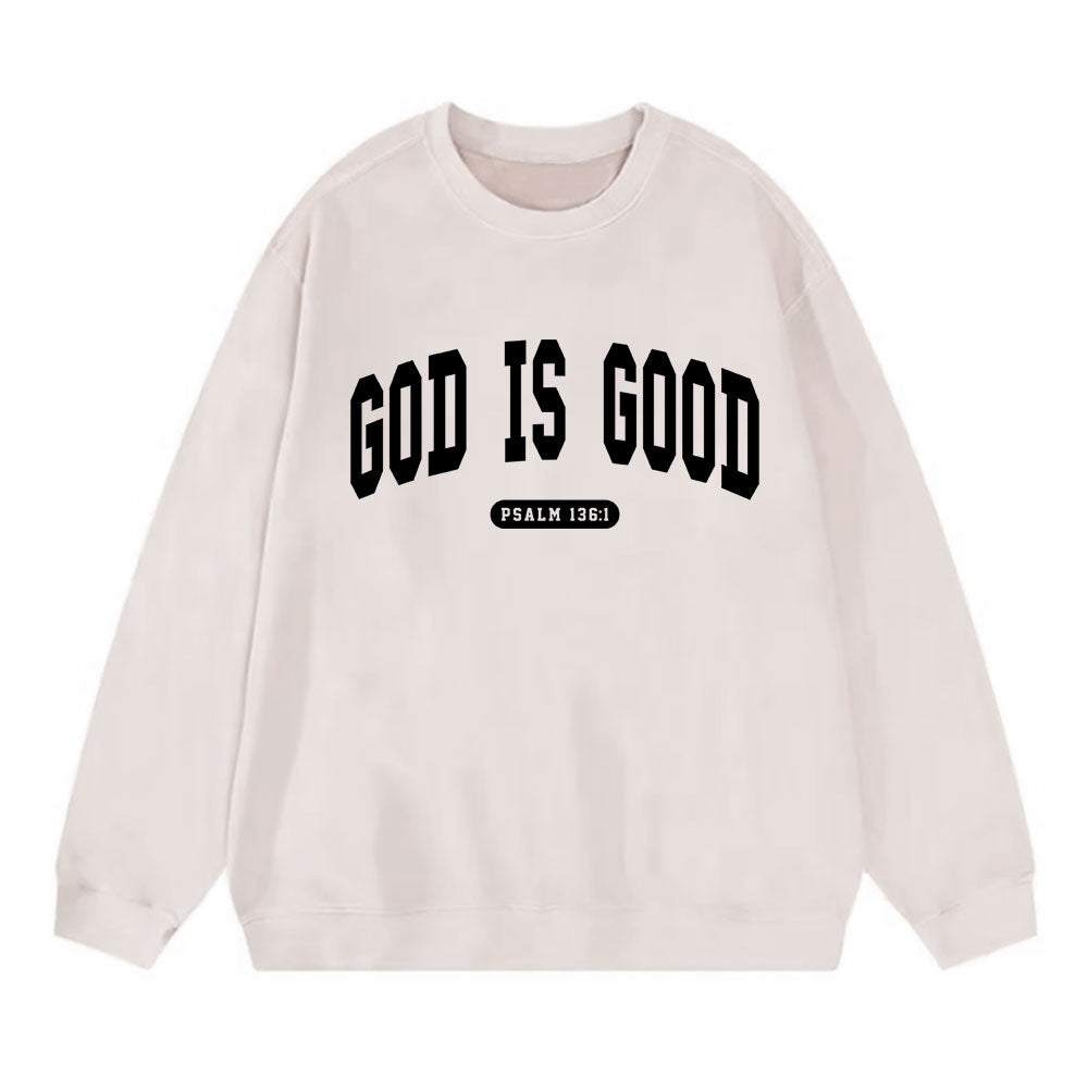 God Is Good Christian Washed Sweatshirt
