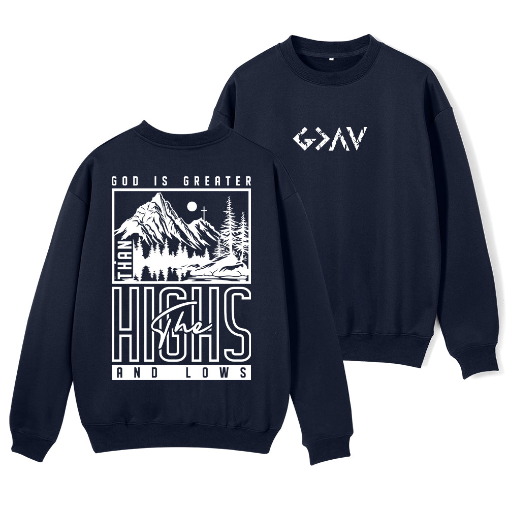 God Is Greater Christian Fleece Sweatshirt