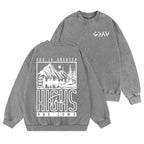 God Is Greater Christian Washed Sweatshirt