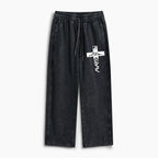 God Is Greater Than Higher And Lows Christian Washed Sweatpants