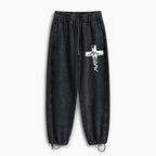 God Is Greater Than Higher And Lows Christian Washed Sweatpants