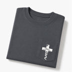 God Is Greater Than The Highs And Lows Christian Unisex Pocket T-Shirt