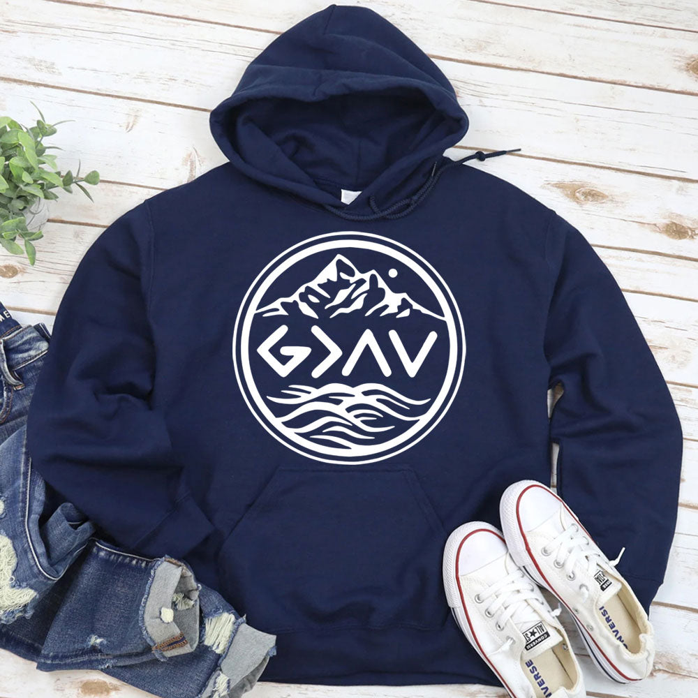 God Is Greater Than The Highs And Lows Religious Hoodie