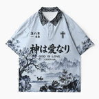 God Is Love Christian Buttoned Polo Jersey