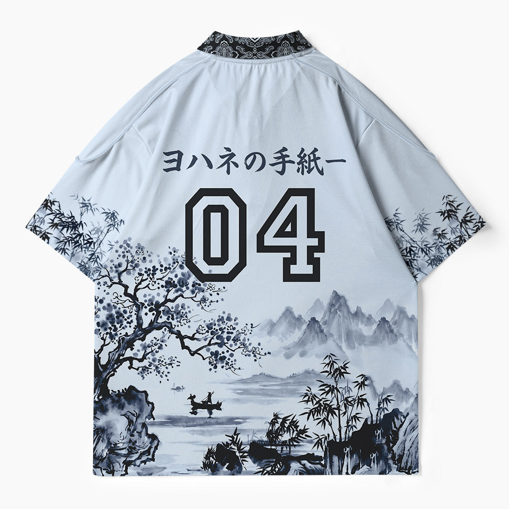 God Is Love Christian Buttoned Polo Jersey