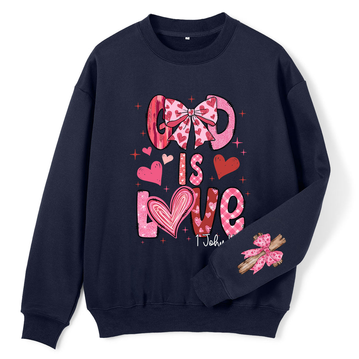 God Is Love Christian Fleece Sweatshirt