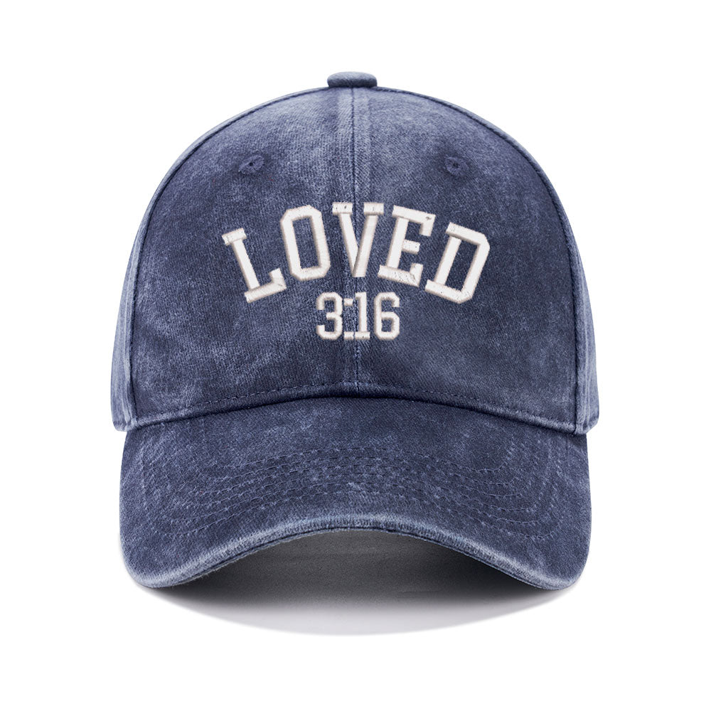 You Is So Loved Christian Couple Washed Hat